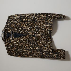 Kardashian Kollection Leopard Print Blazer